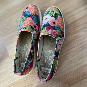 Keds Rifle Paper Co Double Garden Party floral slip on sneakers 8